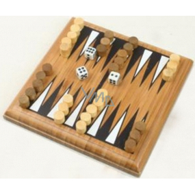 Albi Bambusové minihry Backgammon spoločenská hra pre 2 hráčov