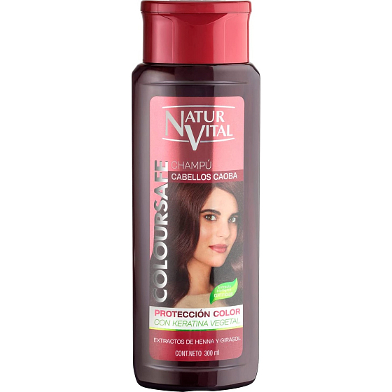 Šampón Natur Vital Coloursafe na prirodzene mahagónové a farbené vlasy 300 ml