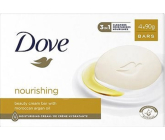 Dove Nourishing Moroccan Argan Oil krémové toaletné mydlo s arganovým olejom 4 x 90 g