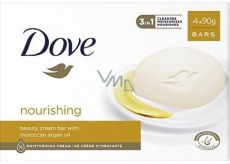 Dove Nourishing Moroccan Argan Oil krémové toaletné mydlo s arganovým olejom 4 x 90 g