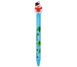 Colorino Gumovatelné pero Vianočný snehuliak svetlo modrá modrá náplň 0,5 mm