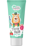 Ružový slon Beaver Justin s príchuťou čerešne zubná pasta pre deti 50 ml