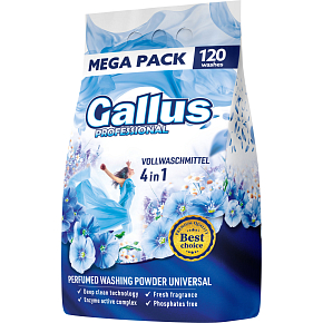 Gallus prací prášok, 120 dávok, 6,6 kg