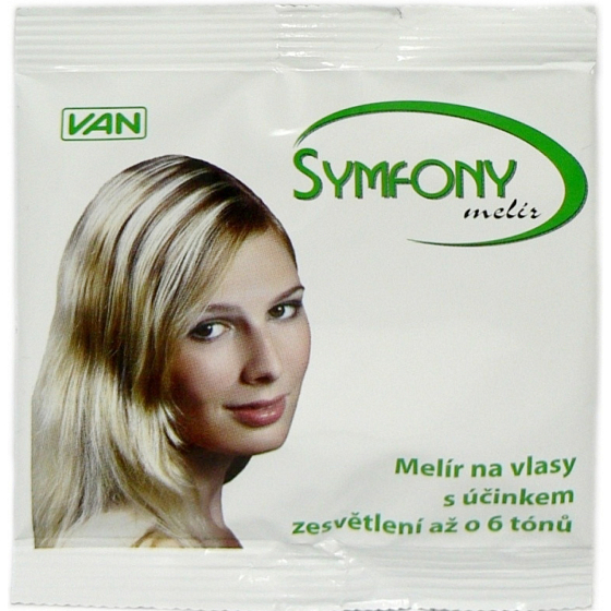 Melír Symfony na vlasy, biely, 20 g
