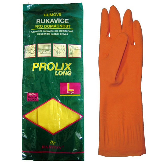 Bartoň Prolix Rukavice gumové ochranné veľkosť L 1 pár