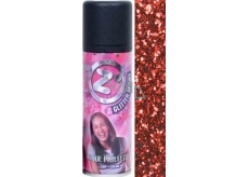 Zo Cool Glitter Sprej glitre na vlasy a telo Red 125 ml
