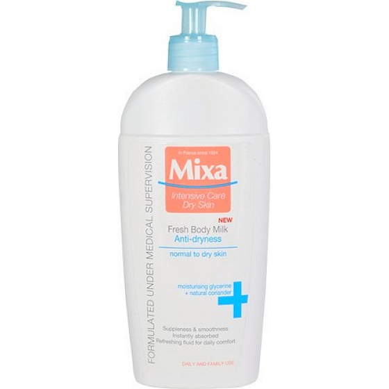 Mixa Fresh Anti-Dryness Osviežujúci telové mlieko proti vysušovaniu 400 ml