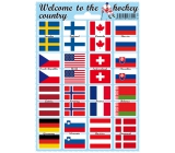 Arch Welcome to the hockey country samolepky a tetovačky vlajky štátov 12 x 17 cm 1 kus