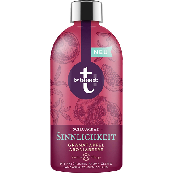 T: BY Tetesept Zmyselnosť Granátové jablko + aronia pena do kúpeľa 420 ml