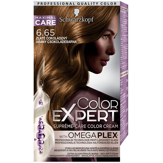 Schwarzkopf Color Expert farba na vlasy 6.65 Zlate čokoládový