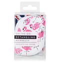 Tangle Teezer Compact Profesionálna kompaktná kefa na vlasy, Skinny Dip Flamingo Print
