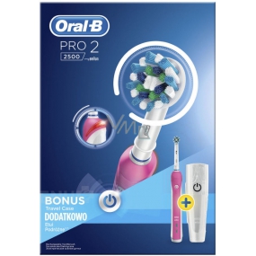 Oral-B Pre 2500 3D White elektrická zubná kefka + cestovné púzdro