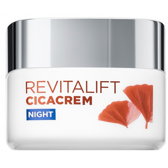 Loreal Paris Revitalift Cica Cream nočný krém proti starnutiu, redukciu vrások a spevnenie pleti 50 ml