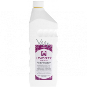 Lavosept K Citrón dezinfekcia plôch a nástrojov koncentrát na umývanie pre profesionálne použitie viac ako 75% alkoholu 500 ml