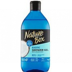 Nature Box Kokos Hydratačný šampón so 100% za studena lisovaným kokosovým olejom, vhodné pre vegánov 385 ml