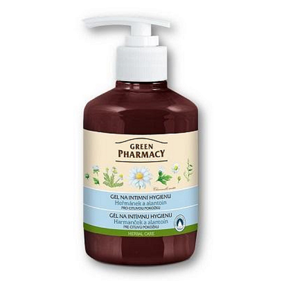Green Pharmacy Gél na intímnu hygienu s harmančekom a alantoínom pre citlivú pokožku 370 ml