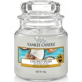 Yankee Candle Coconut Splash - Kokosové osvieženie vonná sviečka Classic malá sklo 104 g