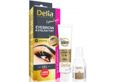 Delia Cosmetics Eyebrow Expert gélová farba na obočie a mihalnice s aktivátorom 1.1. Graphite - šedá 2 x 15 ml