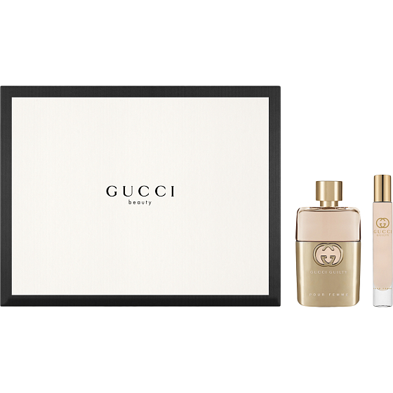 Gucci Guilty pour Femme toaletná voda pre ženy 50 ml + toaletná voda pre ženy Rollerball 7,4 ml, darčeková sada