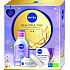 Nivea Beautiful Time Soothing Aminoacid Complex upokojujúca micelárna voda 400 ml + denný krém proti vráskam 65+ 50 ml, kozmetická sada pre ženy