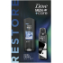 Dove Men Cool Fresh sprchový gél 250 ml + Invisible Dry antiperspirant sprej 150 ml, kozmetická sada pre mužov