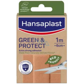 Udržateľná textilná náplasť Hansaplast Green & Protect 1 m x 6 cm