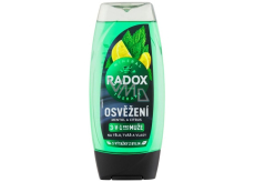Radox Men 3v1 Osviežujúci mentolový a citrusový sprchový gél pre mužov 225 ml
