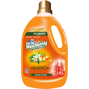 WaschKönig prací gel Universal Orange Španielsko - 110 dávok 3,305 L
