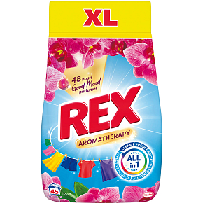 REX prací prášok Aromatherapy Orchid Color 45 dávok