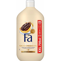 Fa Cream & Oil Cacao 2v1 sprchový gel a pena do kúpeľa 750 ml