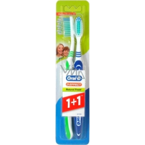 Oral-B 3-Effect Natural Fresh strednej zubná kefka 1 + 1 kus