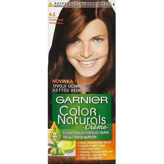 Garnier Color Naturals farba na vlasy 4,3 hnedá zlatá