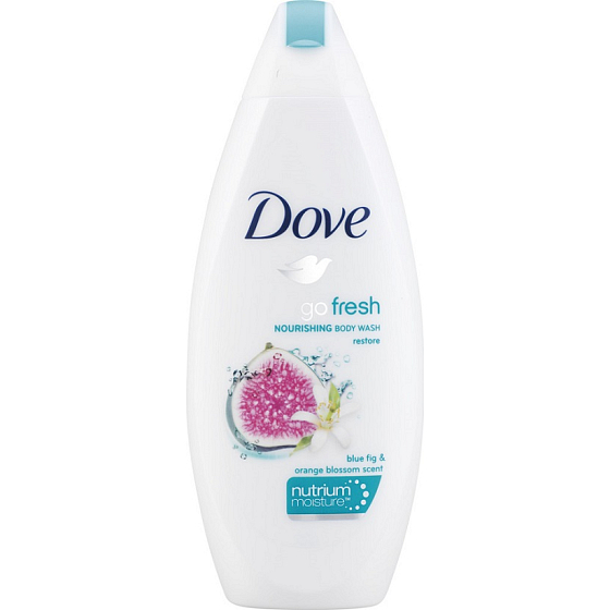 Dove Go Fresh Restore Modrý figa a pomarančový kvet sprchový gél 250 ml