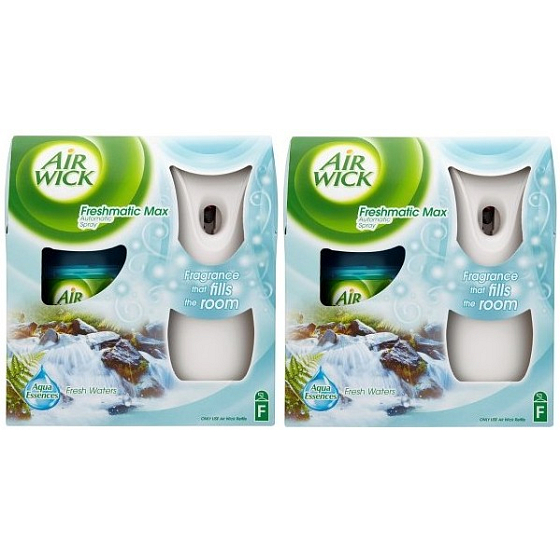 Air Wick Fresh Matic Max Sviežosť vodopádov Duo balenie automatický sprej 2 x 250 ml