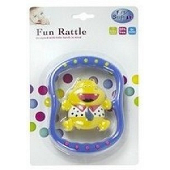 First Steps Fun Rattle hrkálka rôzne farby Hroch 1 kus