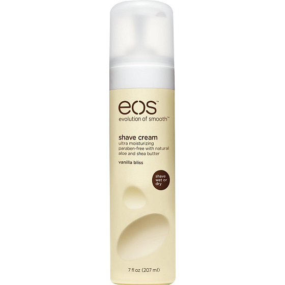Eos Ultra Moisturizing Shave Cream Vanilla Bliss, Vanilkový pôžitok hydratačný krém na holenie 207 ml