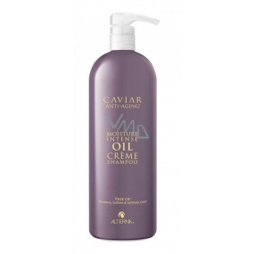 Alterna Caviar Moisture Intense Oil olejový kaviárový hydratačný šampón pre veľmi suché, hrubé, nepoddajné vlasy 1000 ml Maxi