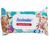 Freshmaker Baby Wet Wipes vlhčené obrúsky animované pre deti 72 kusov