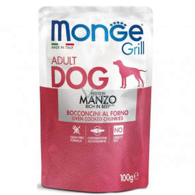 Monge Dog Grill hovädzie kapsička 100 g