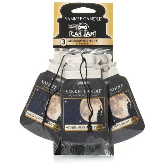 Yankee Candle Midsummers Night - Letná noc Classic vonná visačka do auta papierová sada 12 g x 3 kusy