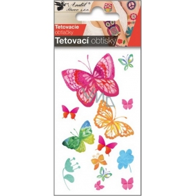 Tetovacie obtlačky Motýle vodokresba 10,5 x 6 cm