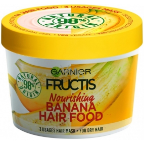 Garnier Fructis Banana Hair Food vyživujúca maska pre suché vlasy 390 ml