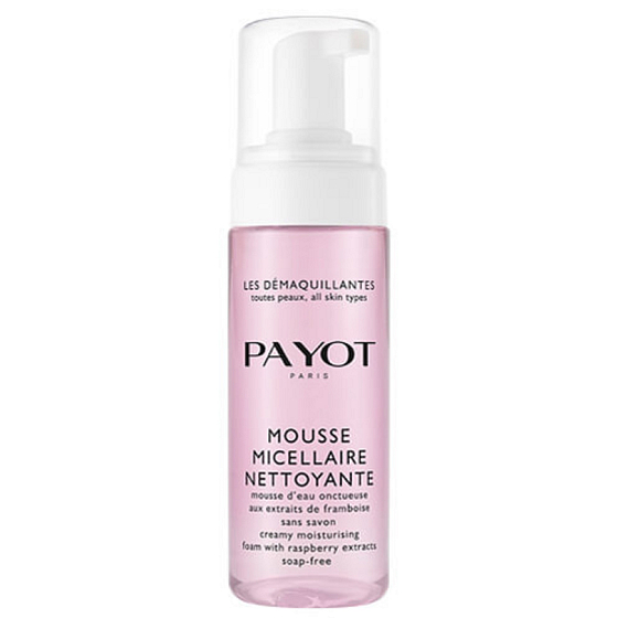 Payot Les Démaquillantes Mousse Micellaire Nettoyante krémová micelárna pena s výťažkami z malín, bez mydla 150 ml