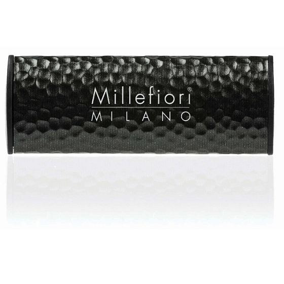 Millefiori Milano Icon Nero - Čierna vôňa do auta Shades Metal tmavo hnedá vonia až 2 mesiace 47 g