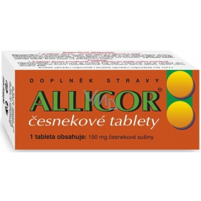 Naturvita Allicor cesnakové tablety zaistí maximum pôvodných látok čerstvého cesnaku 60 tabliet