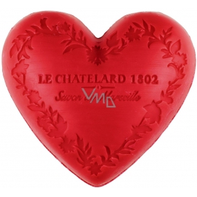 Le Chatelard 1802 Červené ovocie prírodné mydlo v tvare srdca 100 g