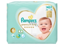 Pampers Premium Care 6 Extra Large 13+ kg plienkové nohavičky 38 kusov