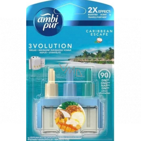 Ambi Pur 3 Volution Caribbean Escape 2x Effect elektrický osviežovač náplň 3 x 20 ml