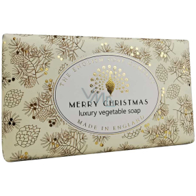 English Soap Vintage Merry Christmas prírodné parfumované toaletné mydlo s bambuckým maslom 190 g