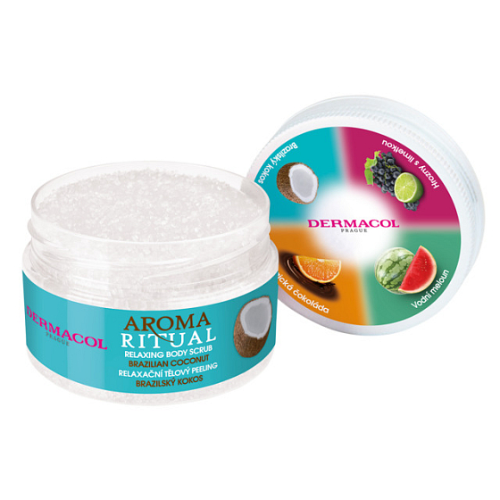 Dermacol Aroma Ritual Brazílsky kokos relaxačný telový peeling 200 g